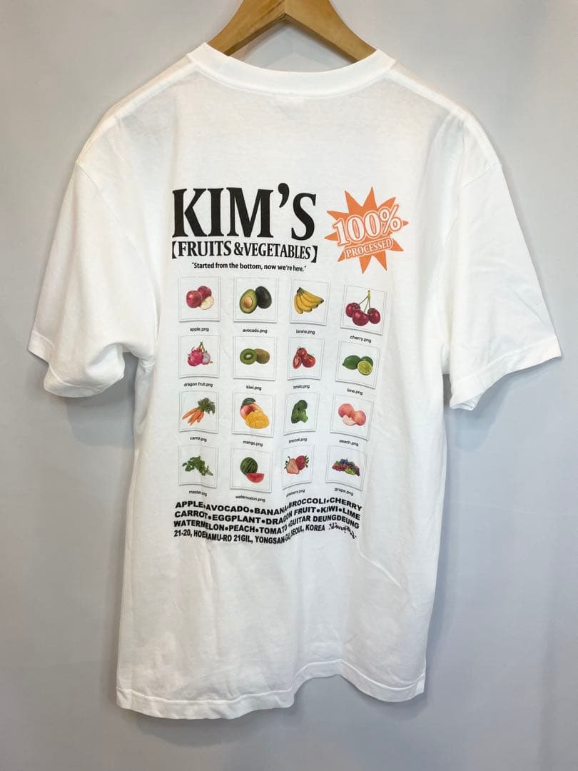 韓国ストリートブランドKim’s Fruits Tシャツ4枚セットS•XL限定品