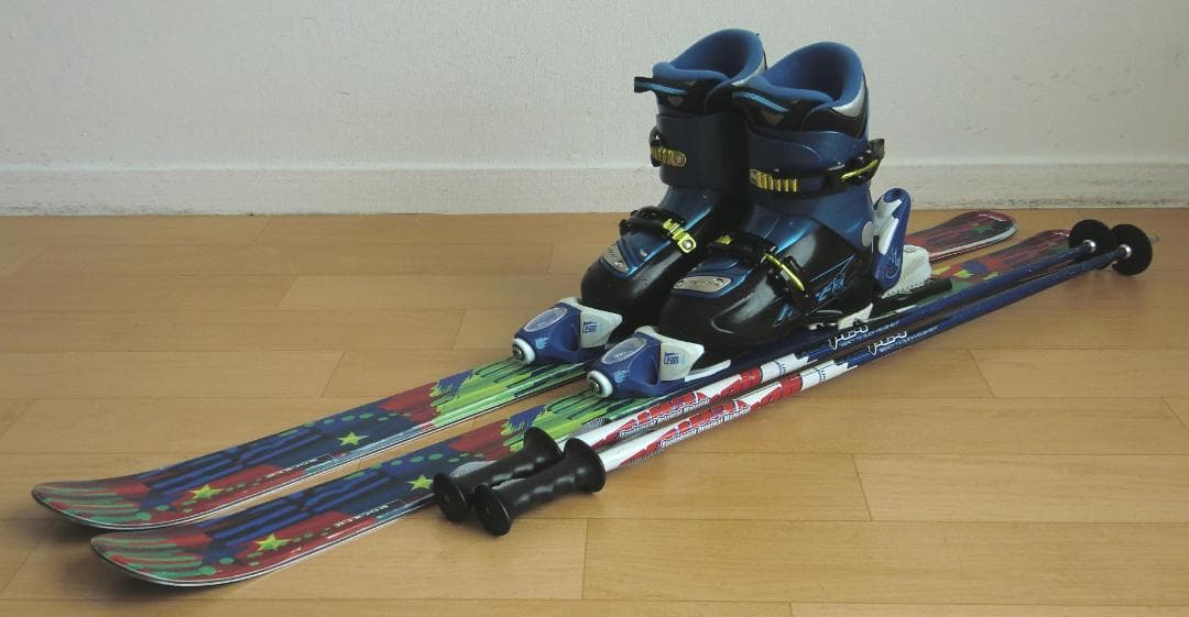 ■■送料無料■Hart■子供用スキーフルセット■板116靴22■WAX済■■