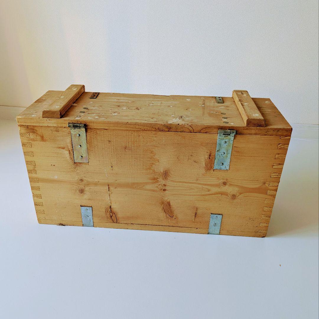90s イタリア軍 アムニッション ウッドボックス 収納　ミリタリー　実物　軍物