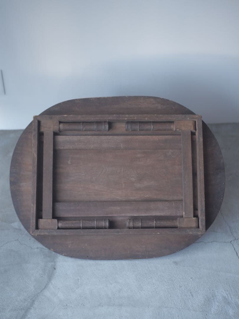 ちゃぶ台　ローテーブル　折り畳み　机　古家具　古道具　アンティーク　昭和レトロ