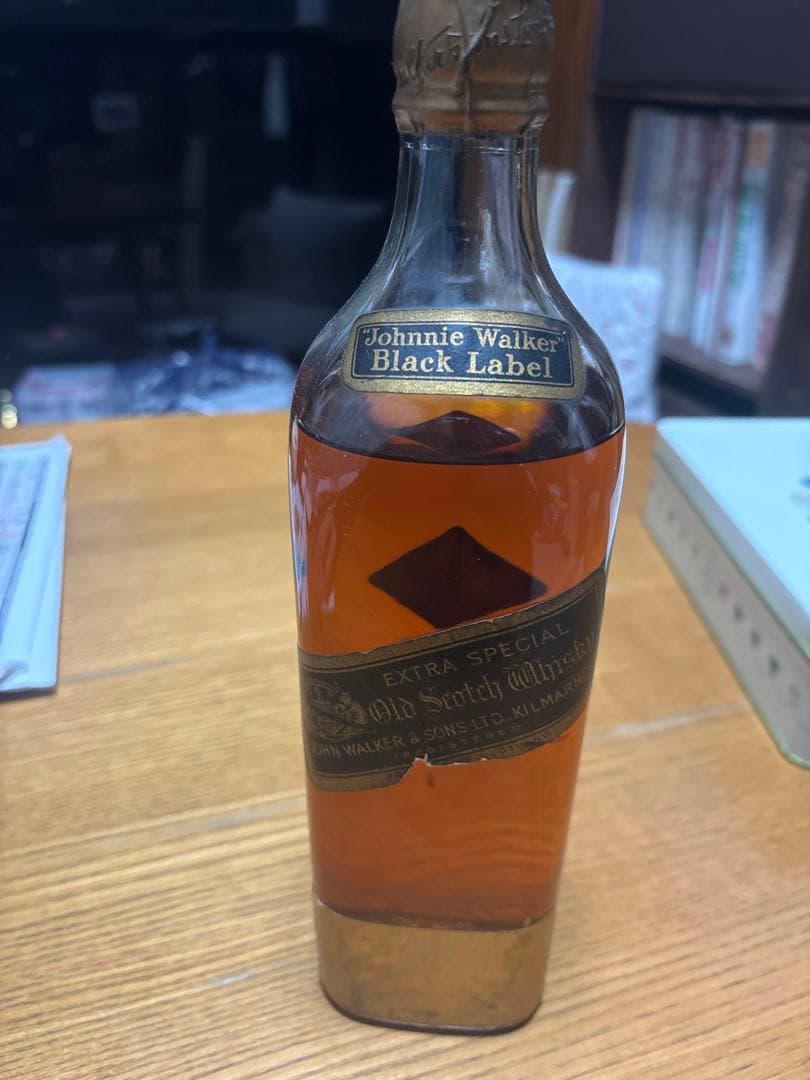 超希少 1950年 栗鼠紋章・コルクキャップ ジョニーウォーカーブラックラベル