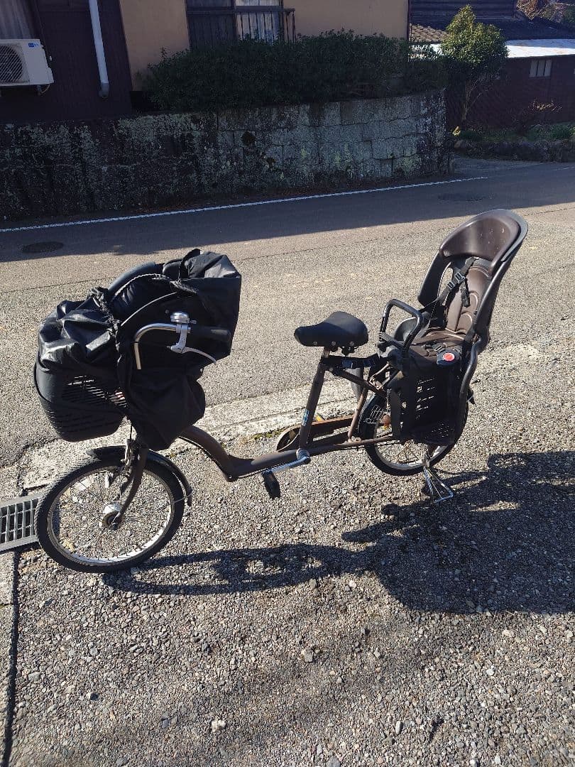【引取限定】子供乗せ自転車3人乗り チャイルドシート付き