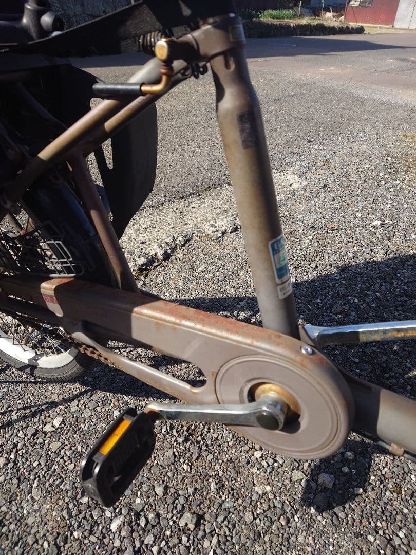 【引取限定】子供乗せ自転車3人乗り チャイルドシート付き