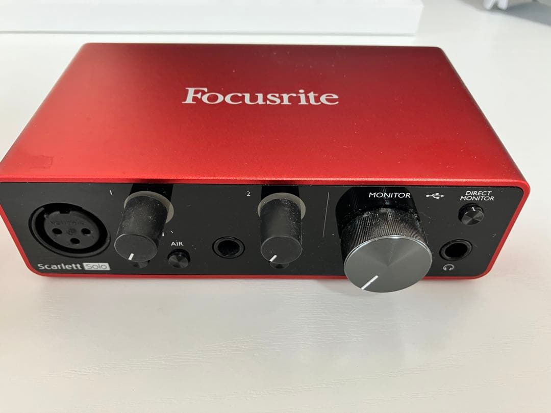 DTM・DAW Focusrite Scarlett solo 3rd Gen