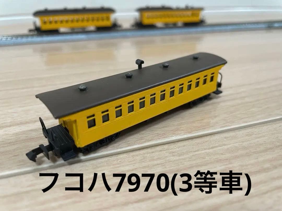 Nゲージ 中村精密 フコロ5665(2等車)など3両箱無しセット