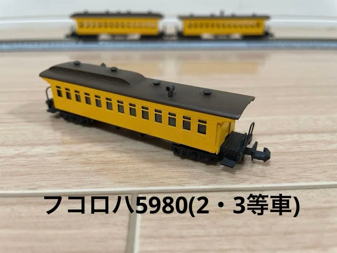Nゲージ 中村精密 フコロ5665(2等車)など3両箱無しセット
