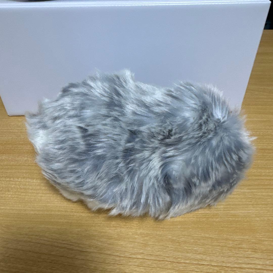 Moflin グレー ファー ぬいぐるみ 卵型