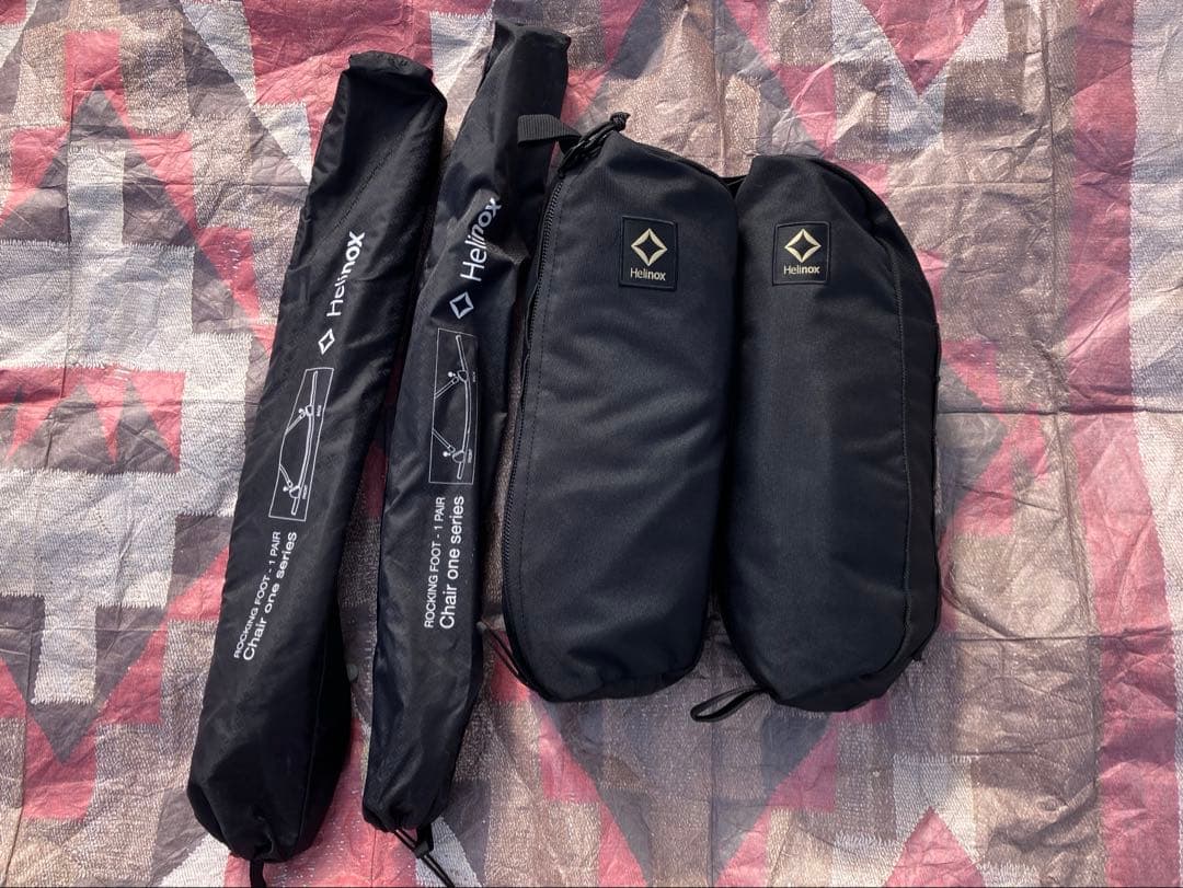 ヘリノックス タクティカルチェア 2個セット ブラック　ロッキングフット付き