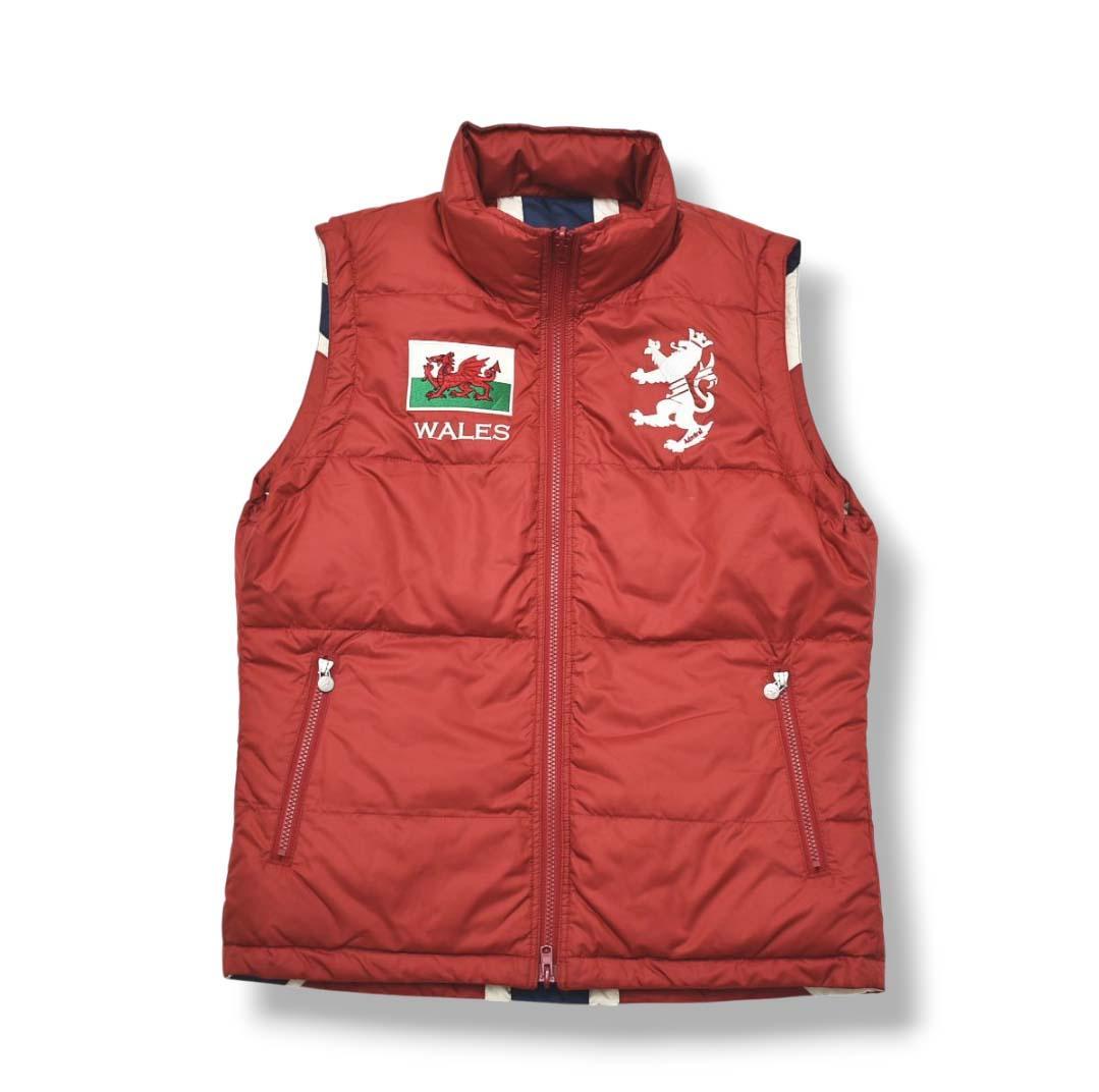 アドミラル 中綿 キルティング リバーシブル ベスト L ワインレッド