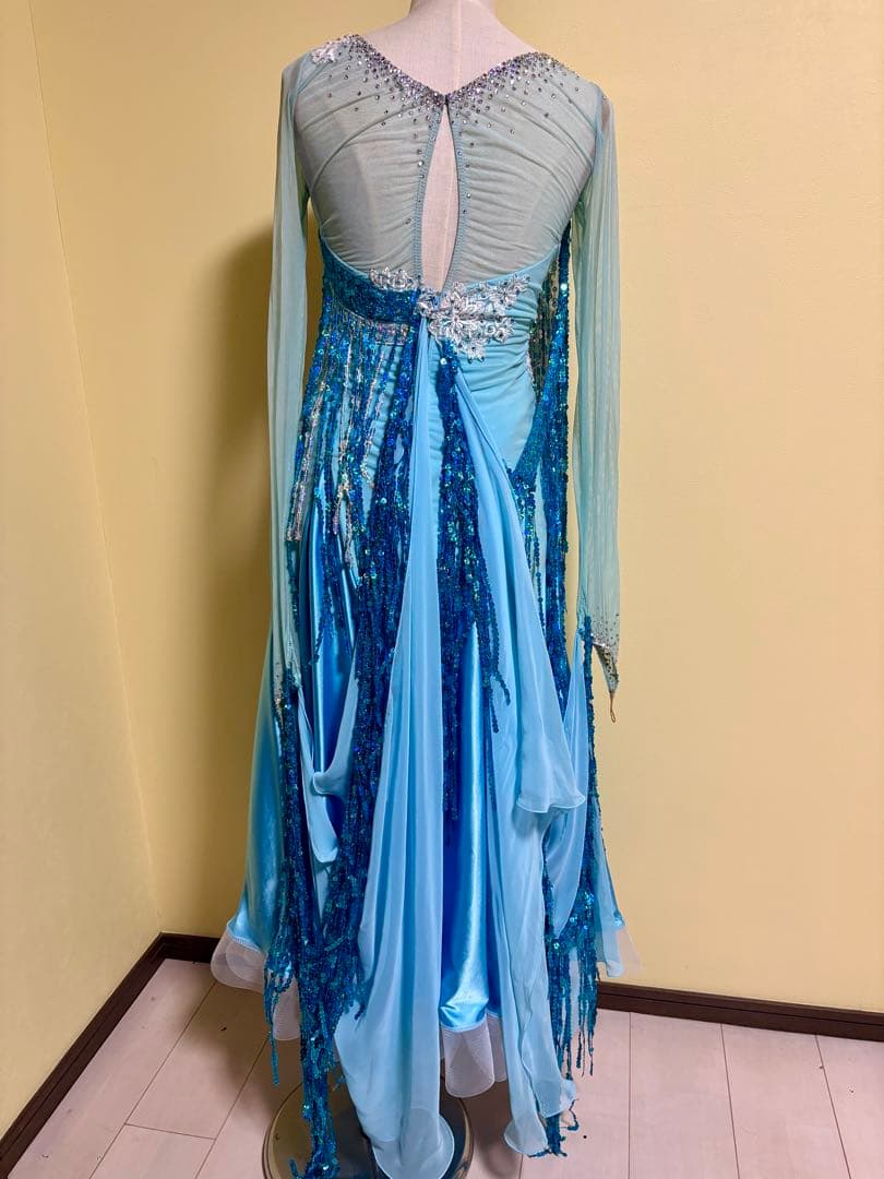 タカダンス✴︎ライトブルー 社交ダンスドレス