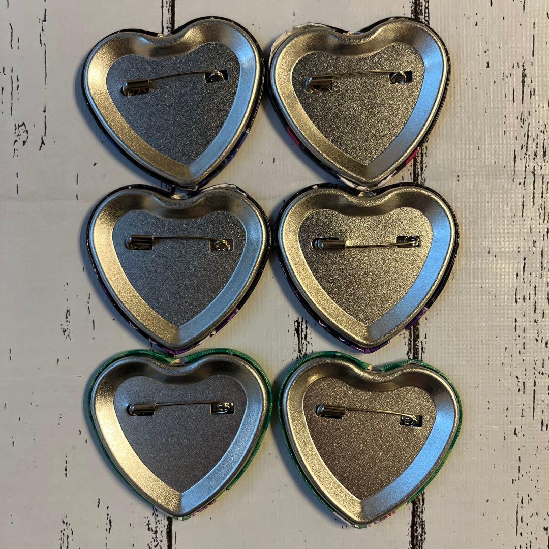 おそ松さん ハート缶バッジ　悪魔バンド　HMV トド松　一松　カラ松　チョロ松