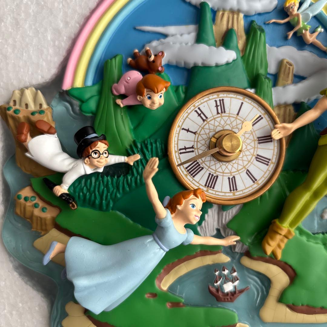 ピーターパン 壁掛け時計　立体時計　70周年