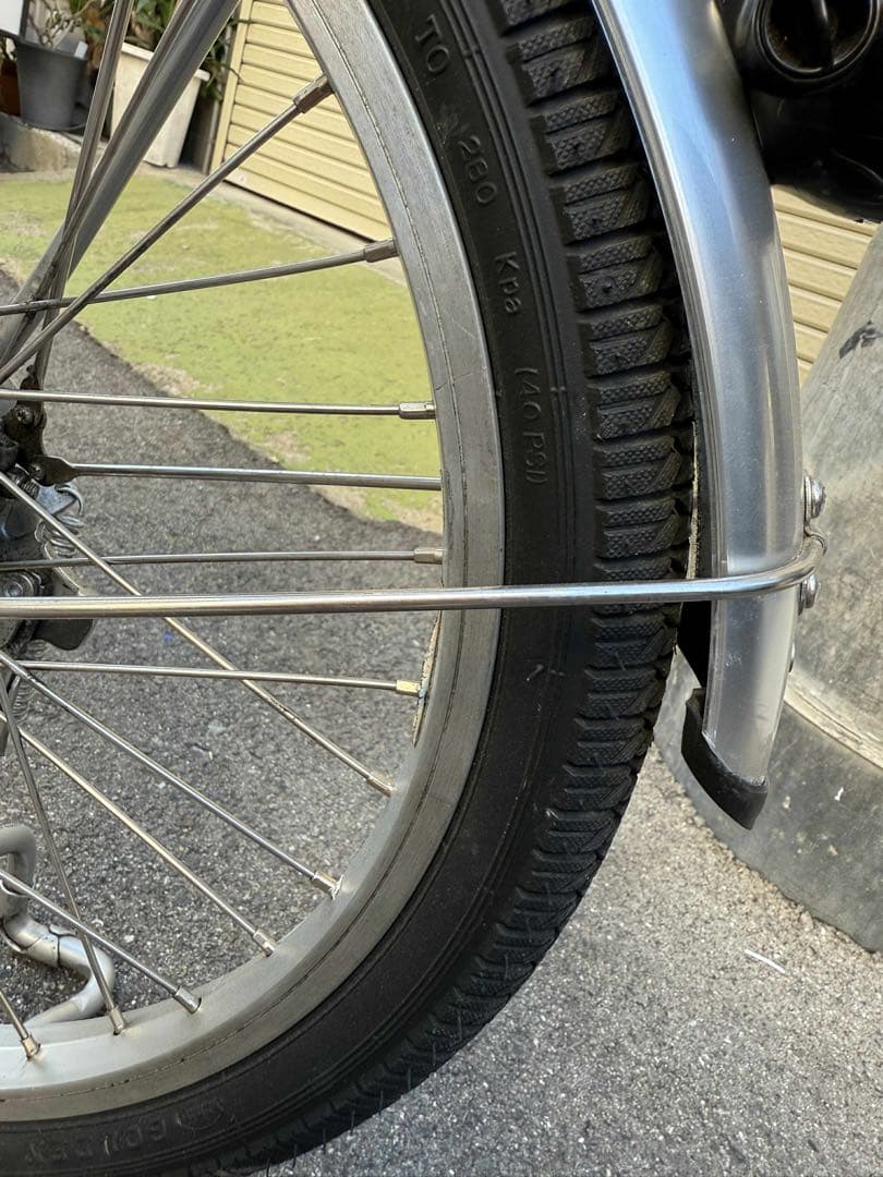 電動アシスト自転車 ブラウン 前カゴ付き