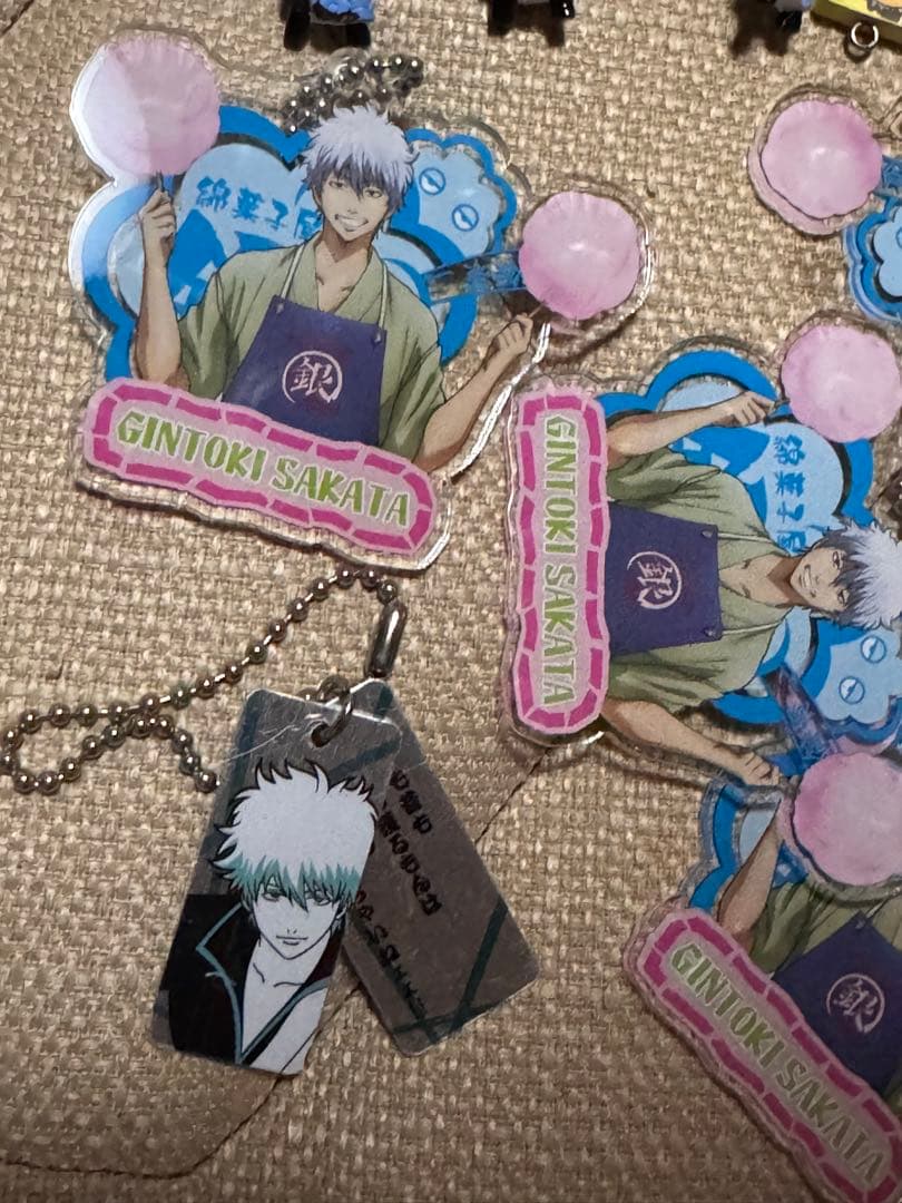 坂田銀時 アクリルキーホルダー　缶バッチ　セット
