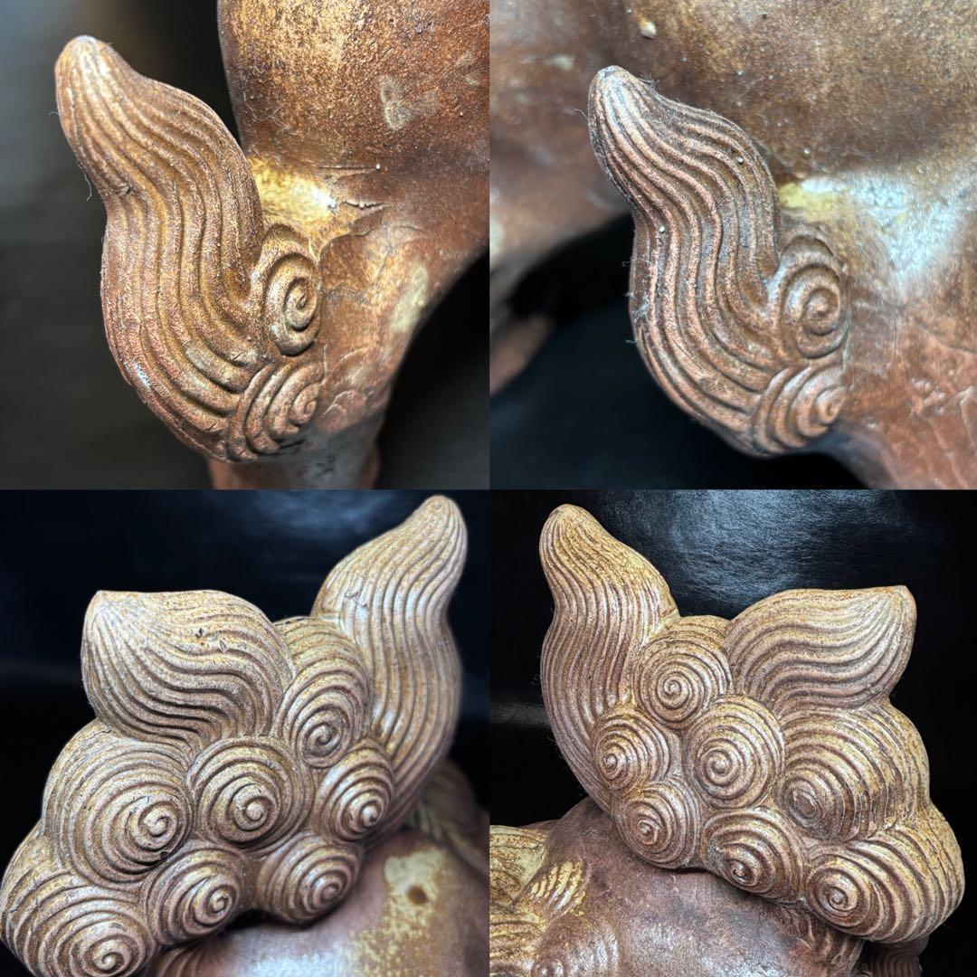 ★備前焼！獅子 置物！『木村 友敬』作！★木村長十郎友敬