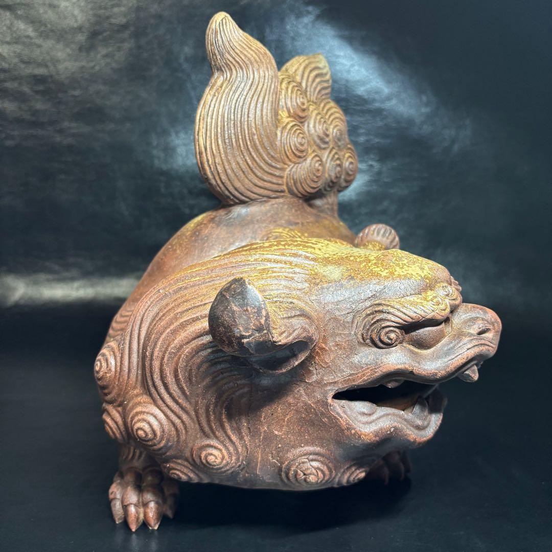 ★備前焼！獅子 置物！『木村 友敬』作！★木村長十郎友敬