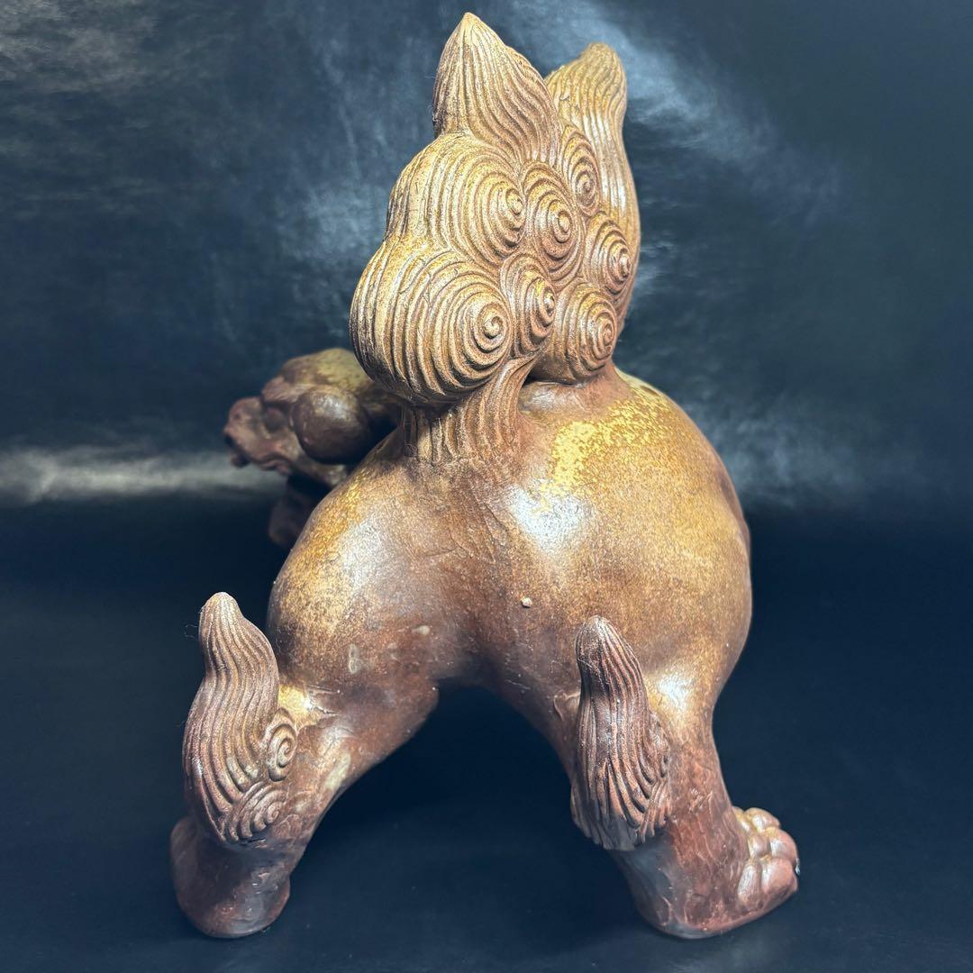 ★備前焼！獅子 置物！『木村 友敬』作！★木村長十郎友敬