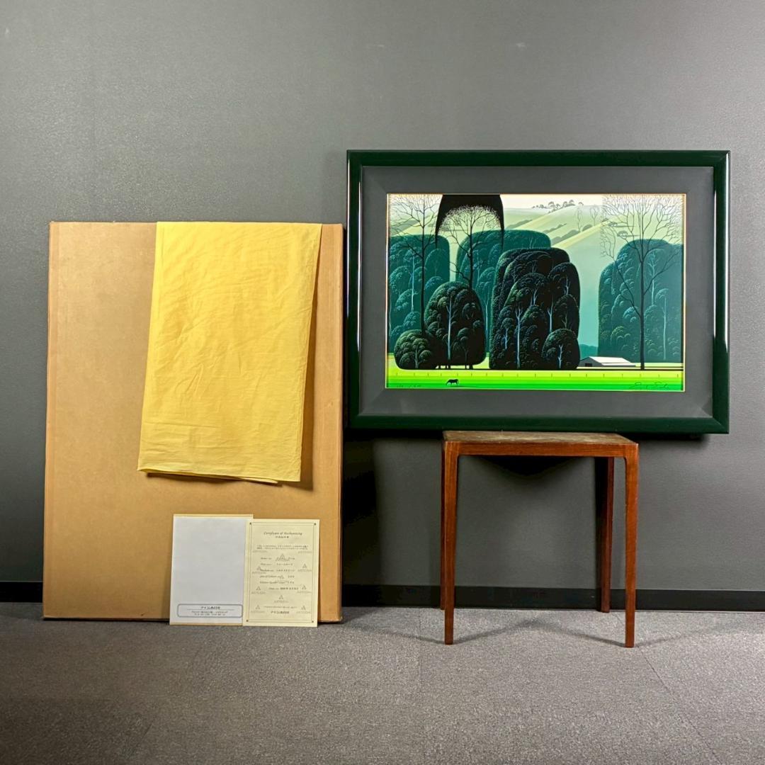 美品 アイベン・アール「ファームヤード」シルクスクリーン 直筆サイン・証明書有