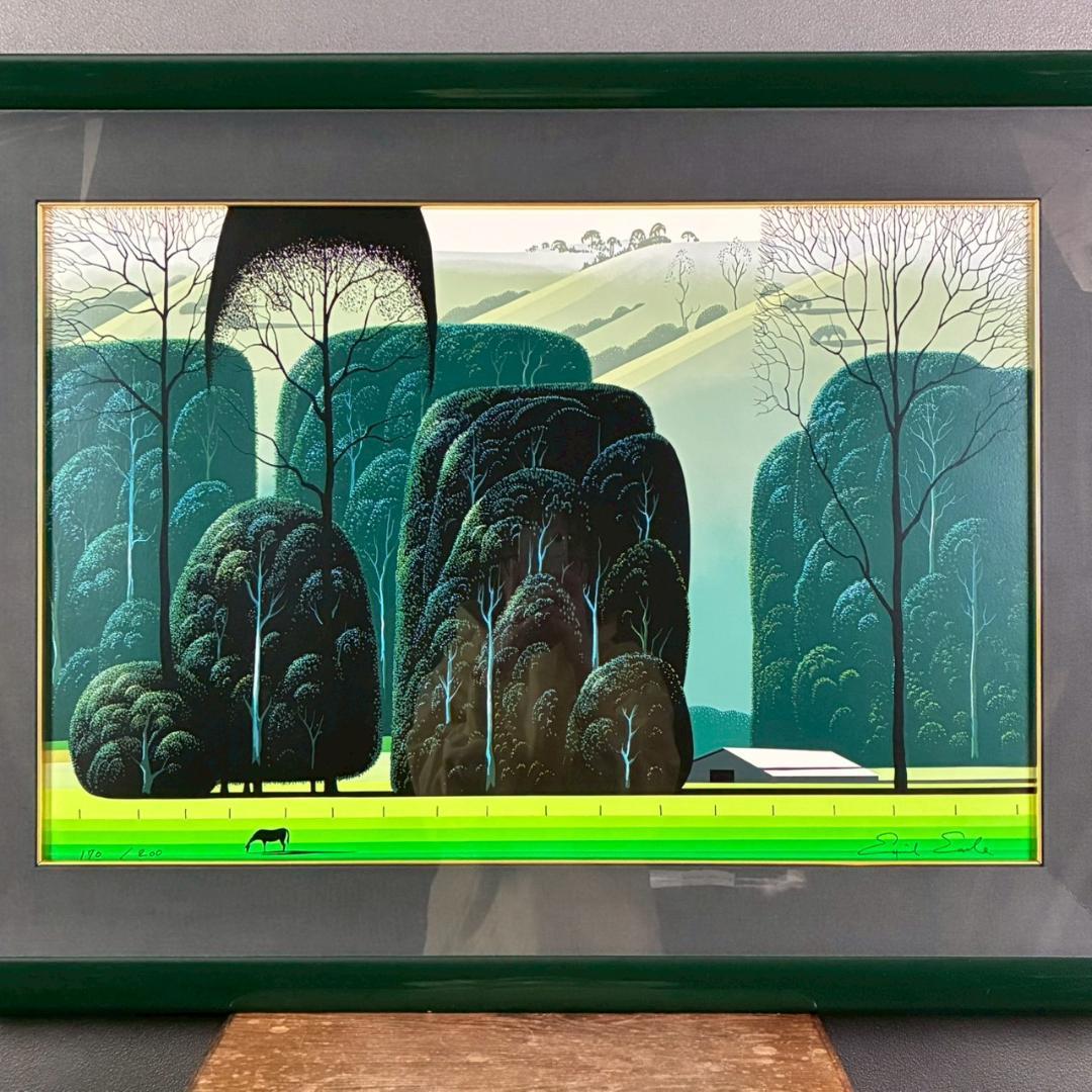 美品 アイベン・アール「ファームヤード」シルクスクリーン 直筆サイン・証明書有