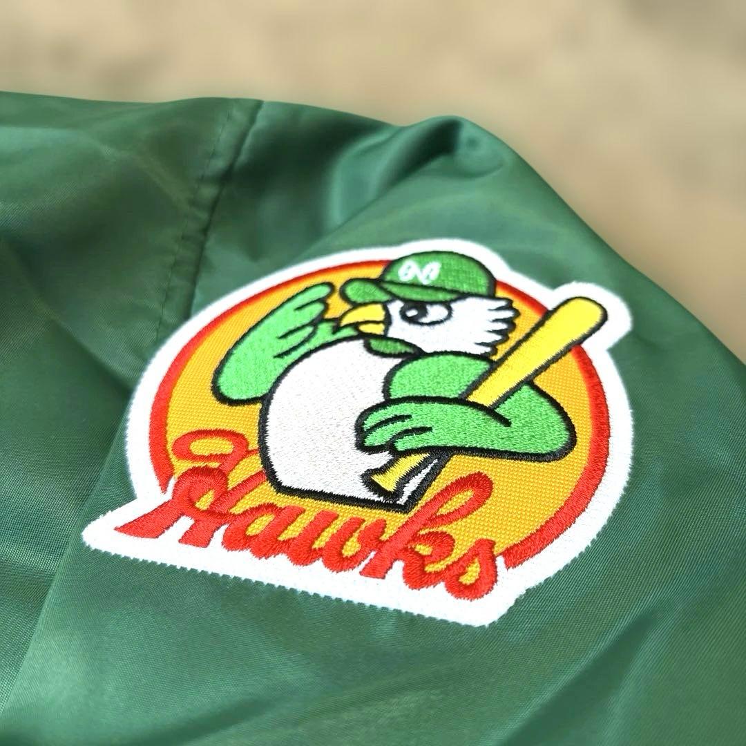 【激レア】南海ホークス ナイロン ジャケット 特注 長袖 グランドコート 美品