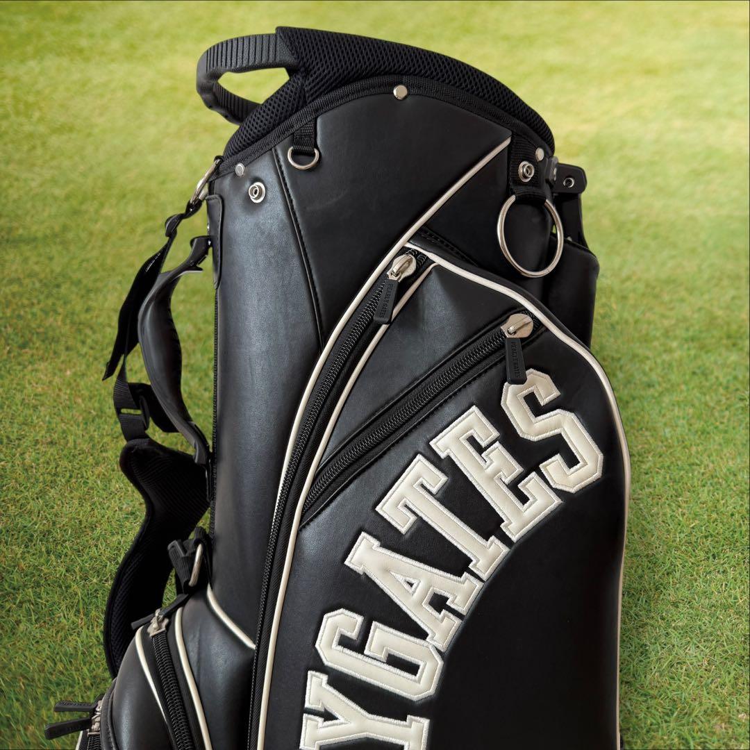 パーリーゲイツ　キャディ バッグ　ショルダー式　スタンド式　軽量　黒　ブラック