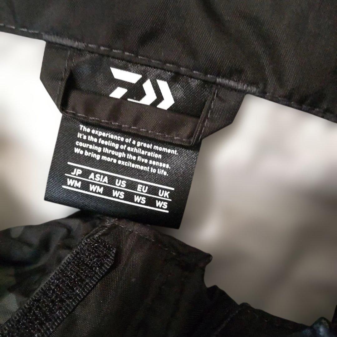 Daiwa レディース レインウェア 上下セット ブラックカモフラージュ