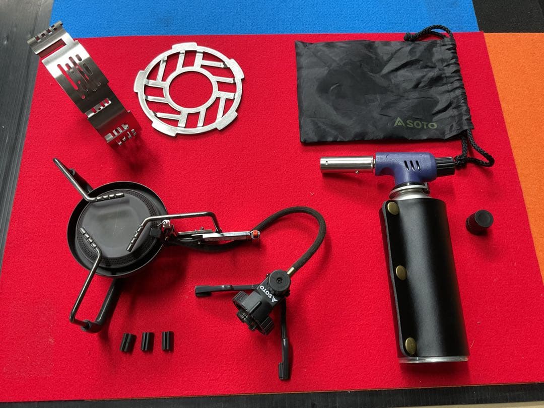 SOTO 廃盤希少人気商品ST-301モノトーンカラー動作良好美品防風リング他付