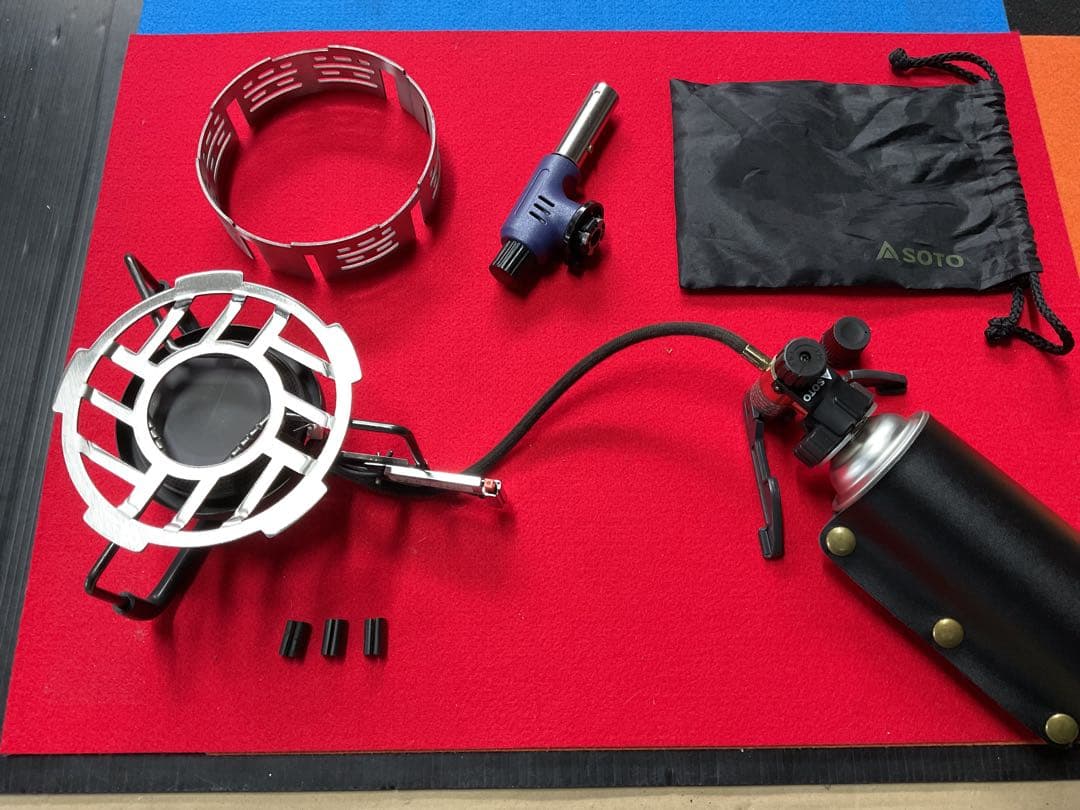 SOTO 廃盤希少人気商品ST-301モノトーンカラー動作良好美品防風リング他付