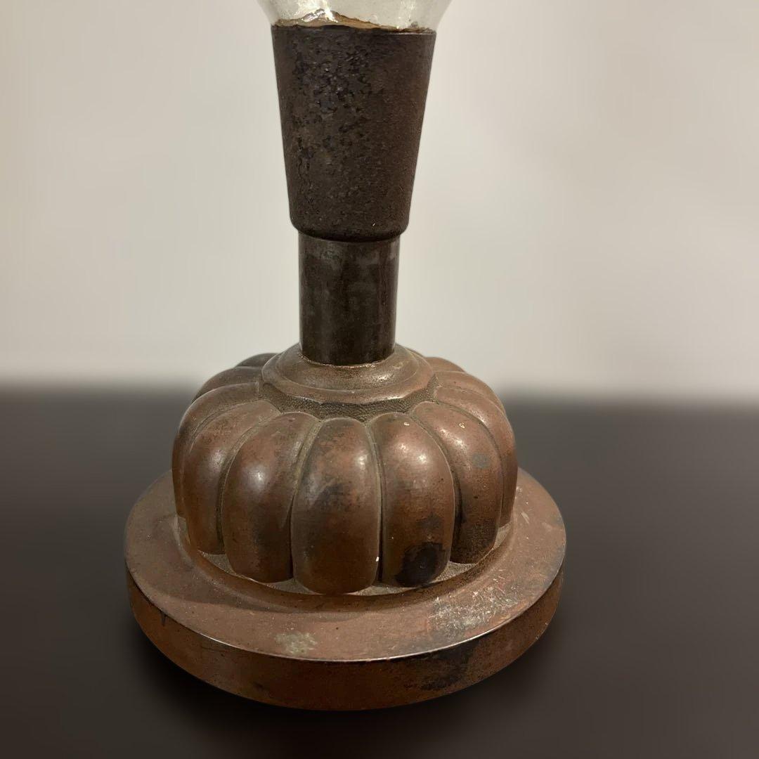 ガラス　エンボス　オイルランプ　フリルホヤ　送料無料