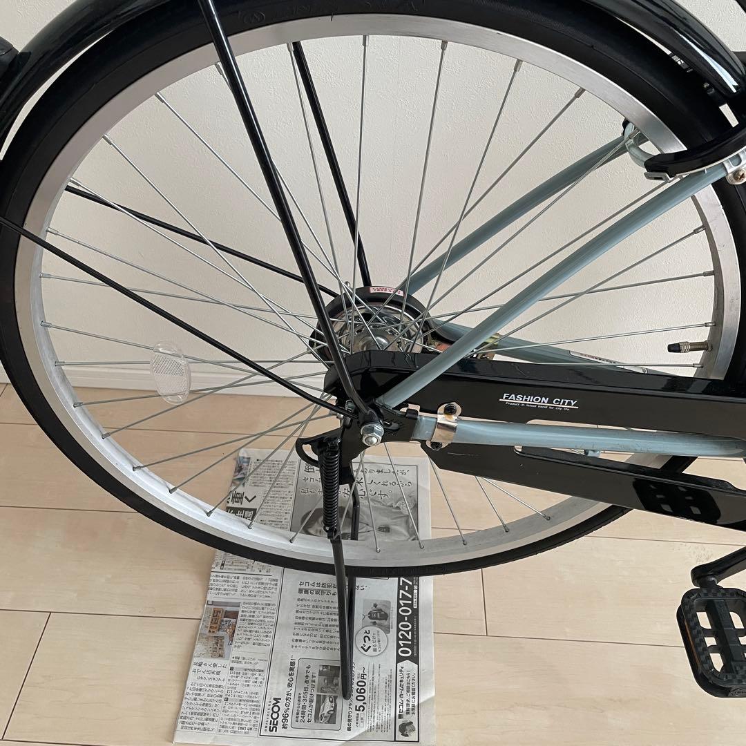 26インチ　自転車 シティサイクル 前カゴ付き