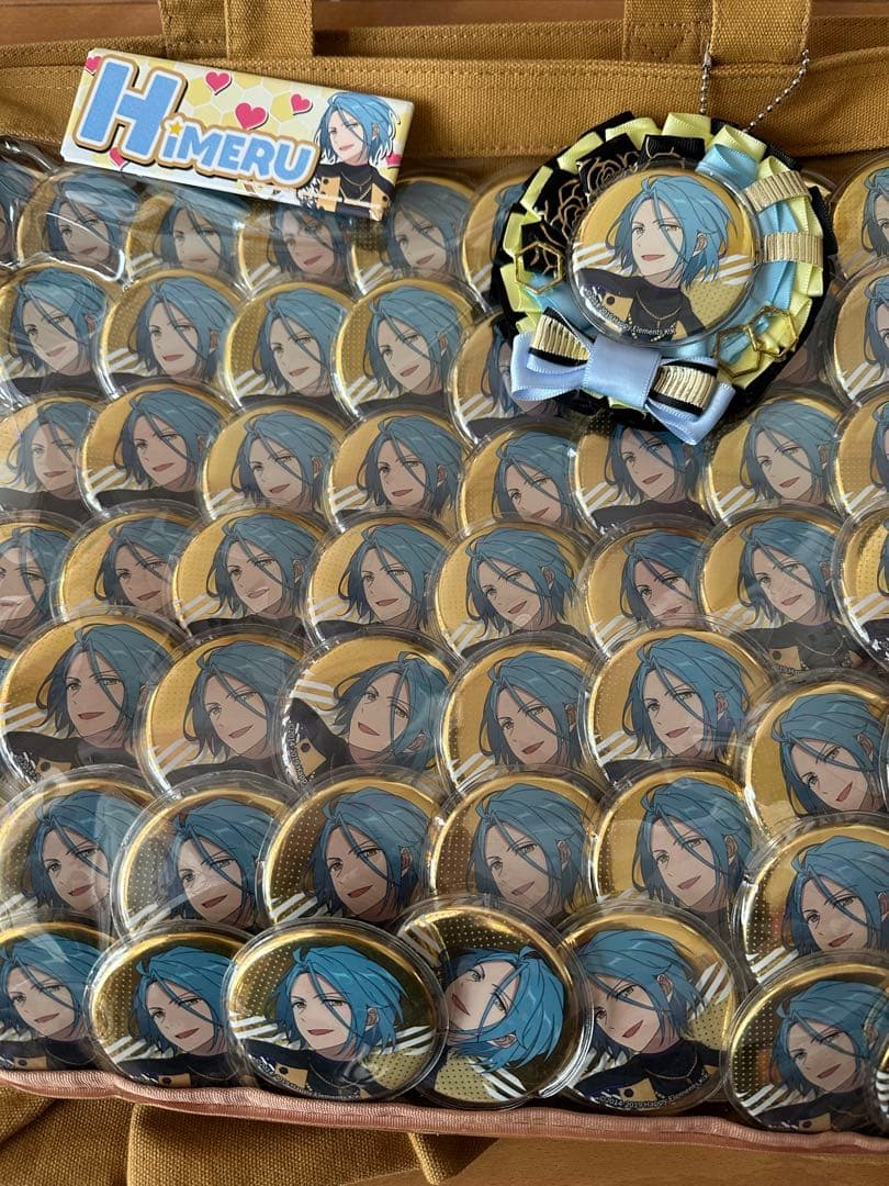 HIMERU あんスタ　缶バッジ70個　ロゼッタ付き