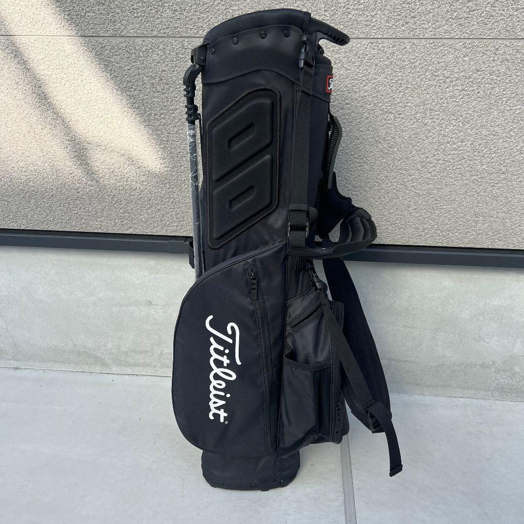 TITLEIST タイトリスト　キャディバッグ 未使用　ブラック　ナイロン　黒