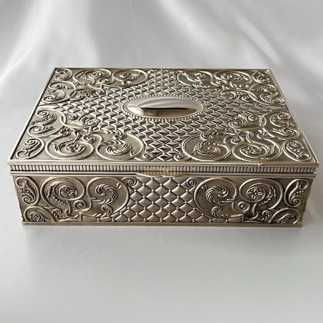 【GODINGER】 ビクトリアンのジュエリーボックス【シルバープレート】