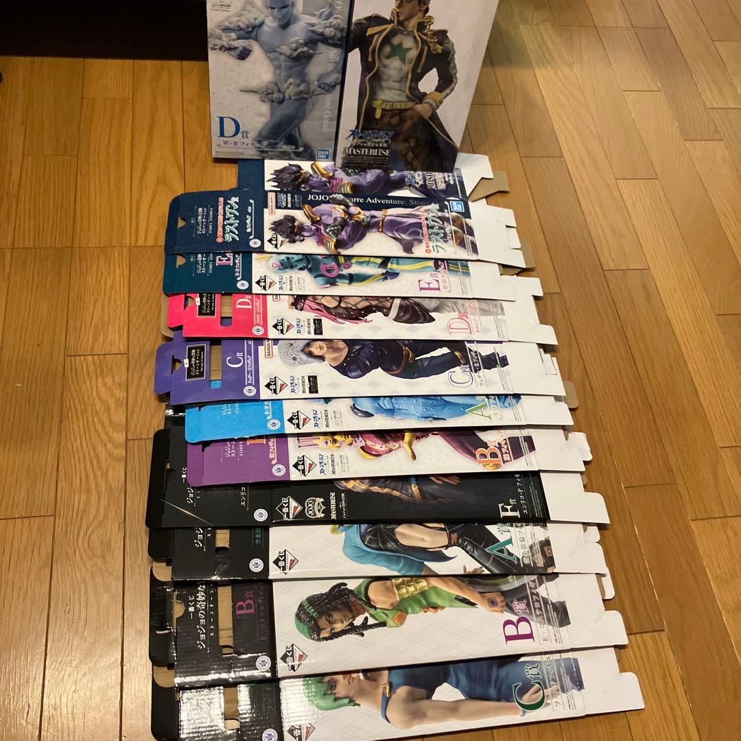 ジョジョの奇妙な冒険　一番くじ　6部　ストーンオーシャン　15体とロゴセット