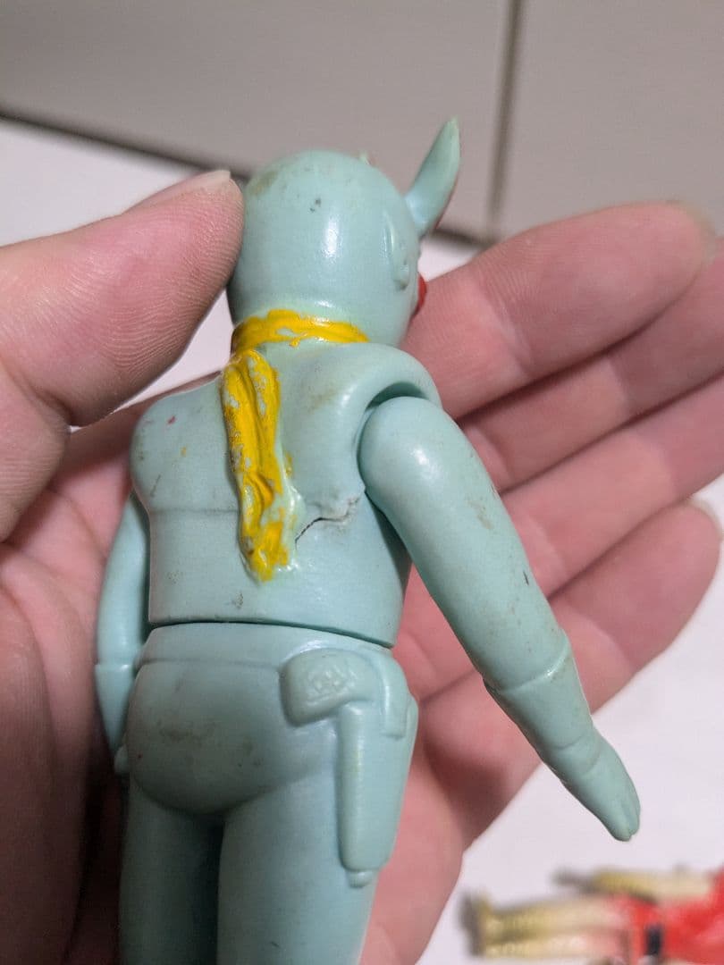 ※当時物希少　イナズマン ソフビ ブルマァク　写真確認要　背中ヒビあり