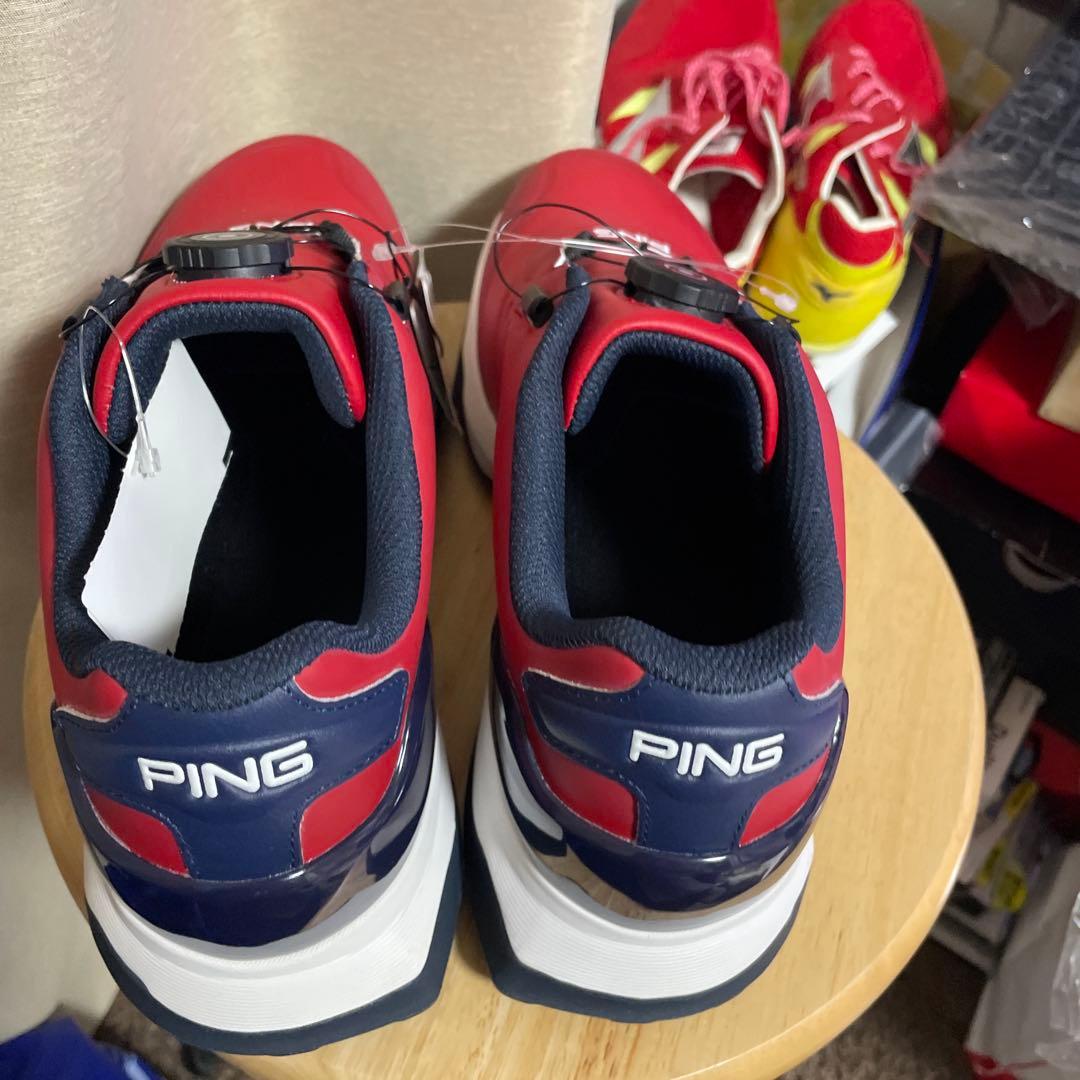 新品未使用】PING ゴルフシューズ 27.0cm レッド