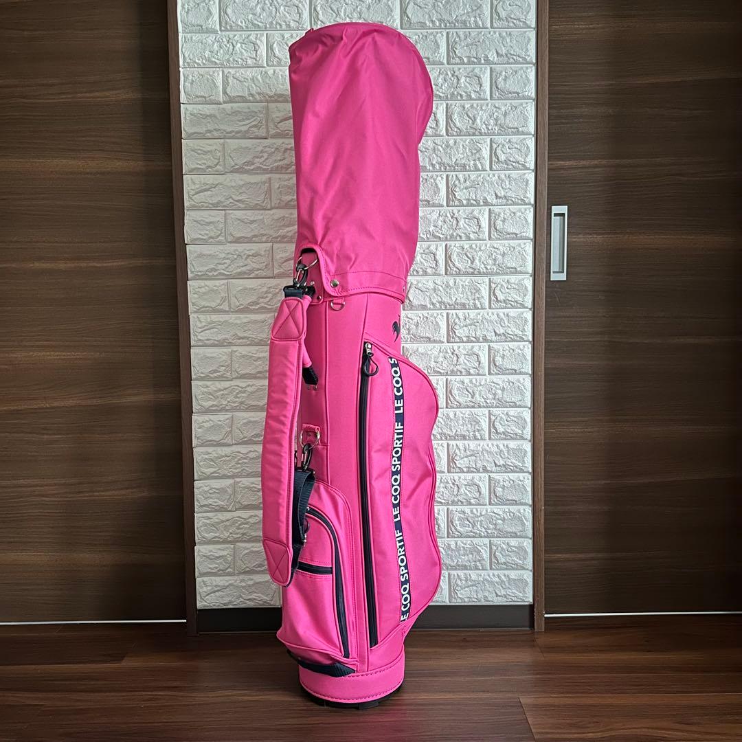 美品 ルコック スポルティフ QQCTJJ05 ピンク キャディバッグ