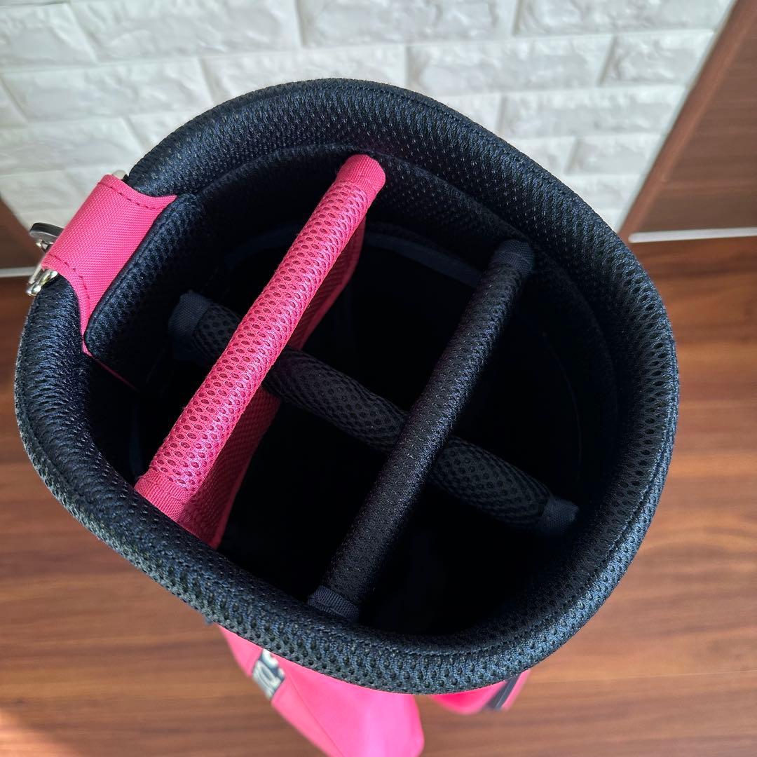 美品 ルコック スポルティフ QQCTJJ05 ピンク キャディバッグ