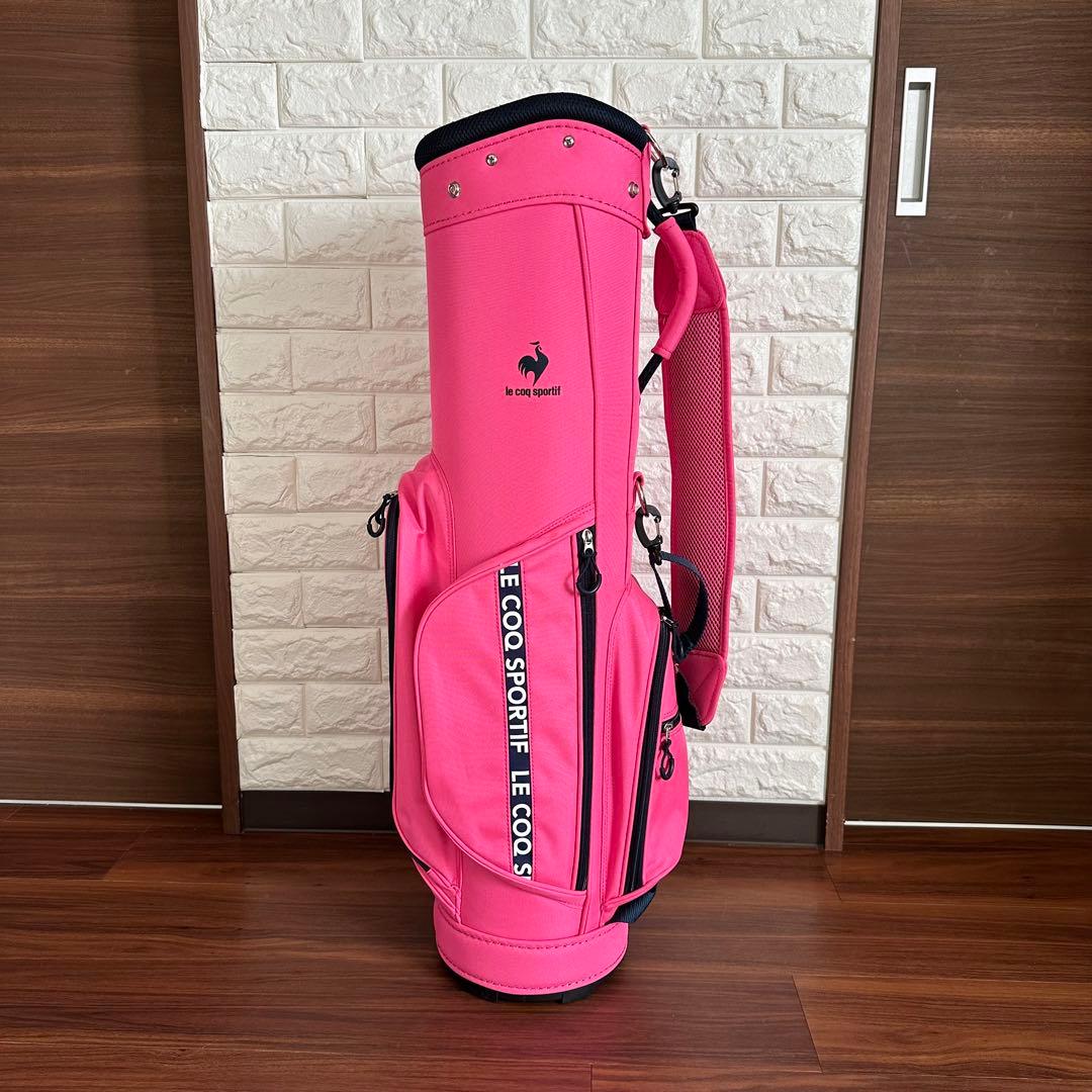 美品 ルコック スポルティフ QQCTJJ05 ピンク キャディバッグ
