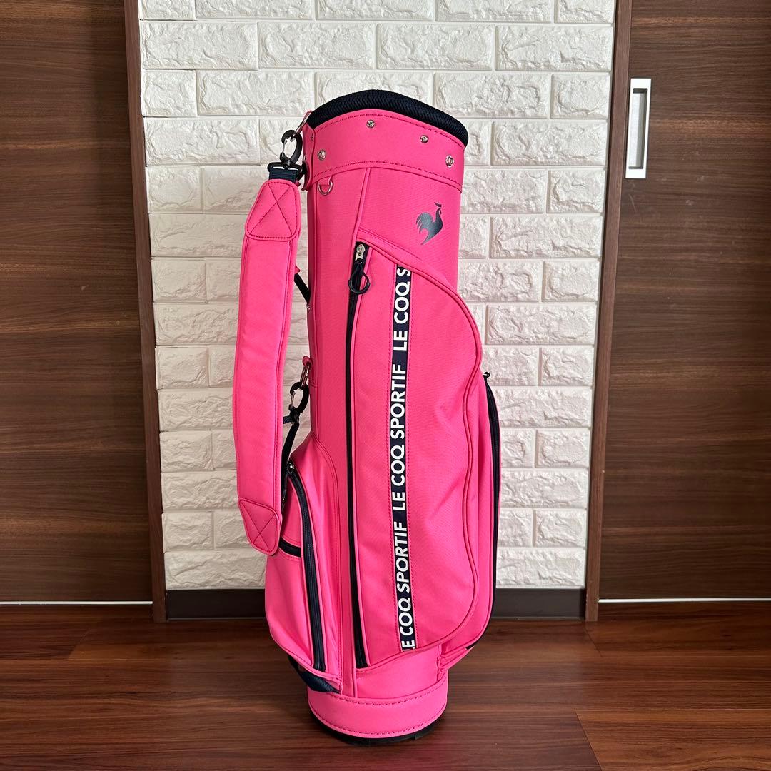 美品 ルコック スポルティフ QQCTJJ05 ピンク キャディバッグ