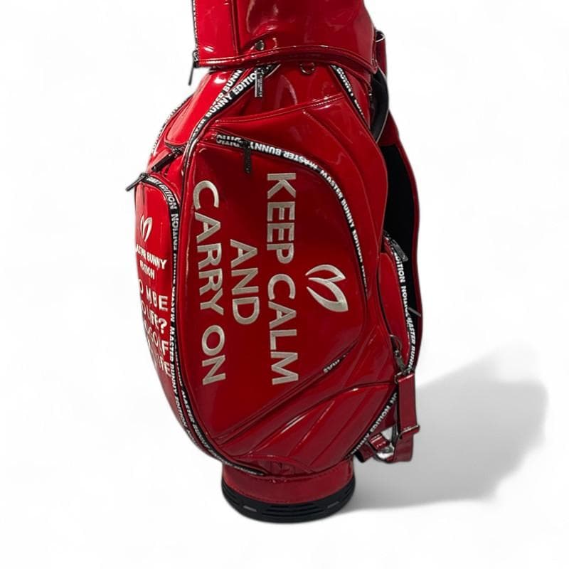 マスターバニーエディション キャディバッグ ロゴ レッド 5分割 9.5型
