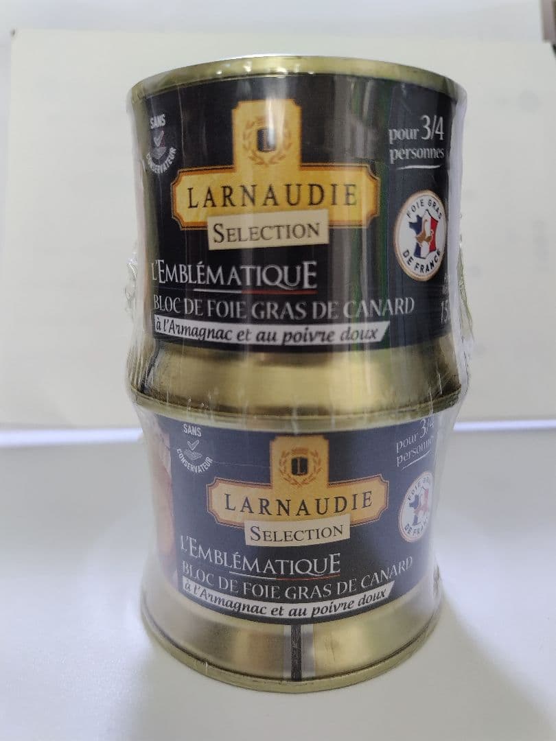 フォアグラ ド カナール 150gx2 缶詰 Larnaudie アルマニャック