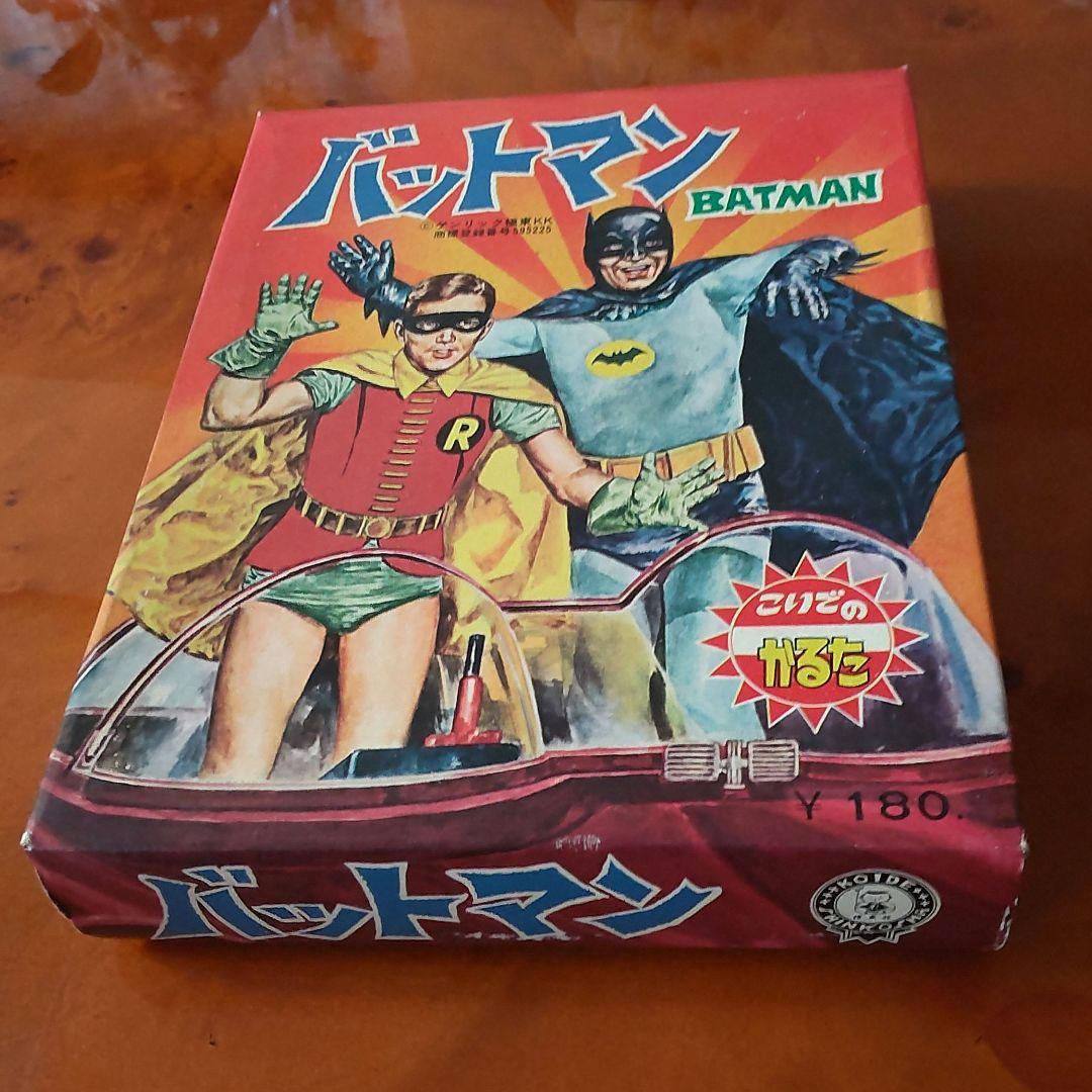 【アメリカンヒーロー】こいでのバットマンかるた&めんこセット 昭和めんこ