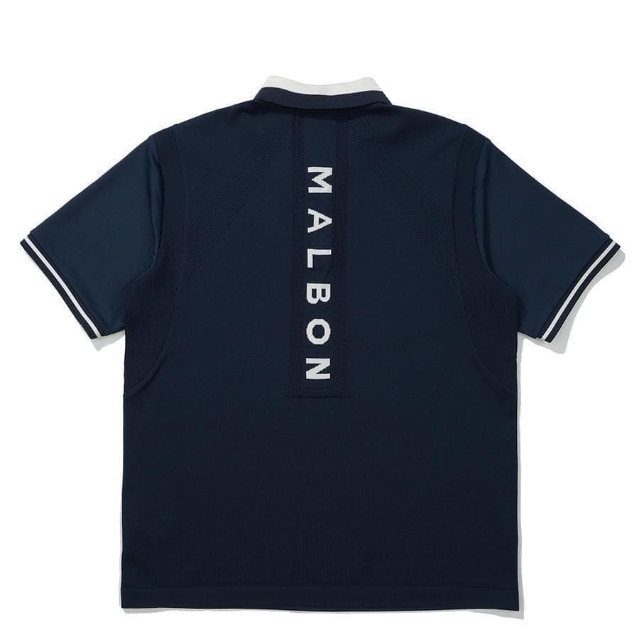 マルボンゴルフ ポロシャツ malbon golf メンズ シャツ 半袖 紺色M