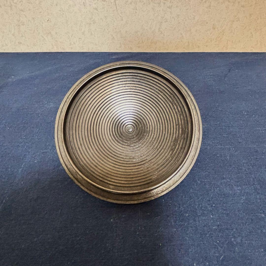 風炉 茶釜 電熱器 唐銅鬼面風炉釜 野々田電熱器 敷板 茶道具 お点前道具