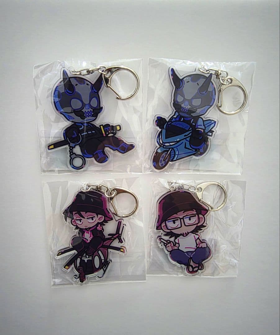 【4点セット】青井らだお レダーヨージロー アクリルキーホルダー