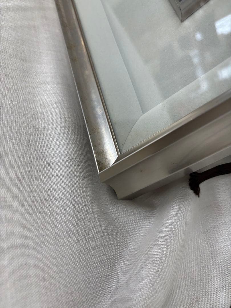 「飛翔」　加治武　輪島塗沈金　額装　漆塗り　漆芸額　絵画 黄色袋　箱有り