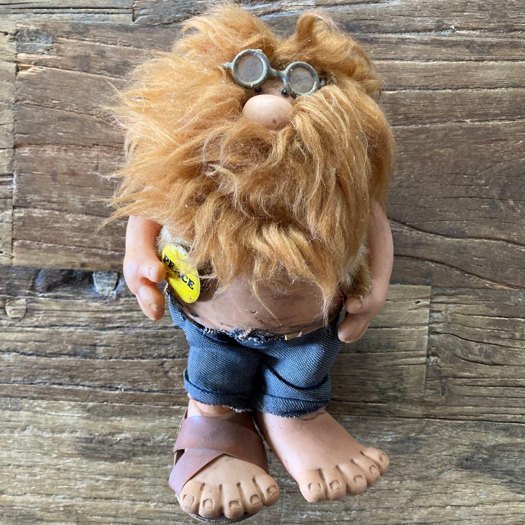 60's ヴィンテージ　ヒッピードール　人形　フィギュア　PEACE