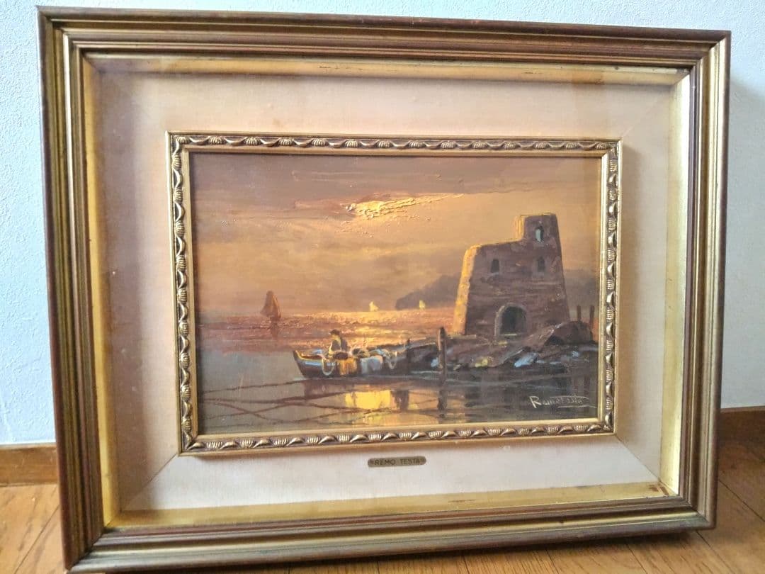 ヴィンテージ イタリア製絵画2点