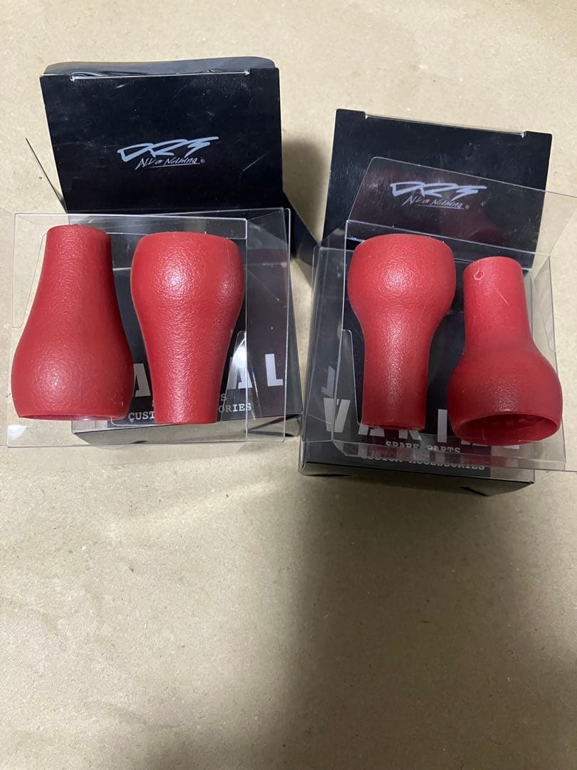 DRT バリアル　ファットノブ&スリムノブ　旧素材レッド